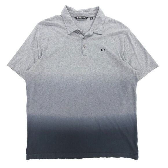 Travis Mathew Other - TRAVIS MATHEW Ombre Golf Polo Short Sleeve Casual Shirt Black Gray Athleisure XL